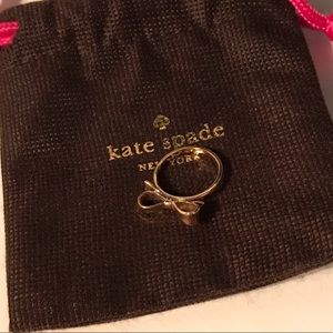 Gold Kate spade bow ring